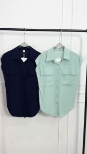 SV 6402 - Luna Long Shirt | Silvervogue | Atasan Katun Rayon Pakaian Kasual Wanita