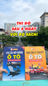 Bộ 3 Cuốn Sách Ôn Thi Lái Xe 600 Câu Lý Thuyết Ô Tô 120 Câu Mô Phỏng Bộ Đề Mới Nhất 2025 Dùng Cho Thi Sát Hạch