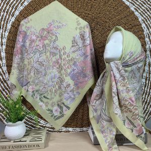 Jilbab Segiempat Motip Sarah Series Terbaru Voal Lasercut