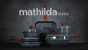 NEW LAUNCH - Numan Panci Susu 16 cm Anti Lengket dengan Tutup Kaca Diecast Mathilda Series