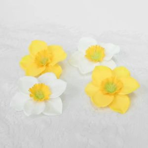 10Pcs Artificial Flowers Heads 6CM Fake Flower for Home Decor Wedding Decoration Bride Clothing Headwear DIY Craft Gift Ornament