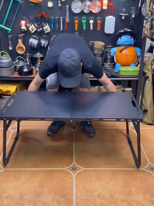 Hydraulic folding table Automatic Lightweight Picnic Camping Tactical table outdoor Portable Kitchen