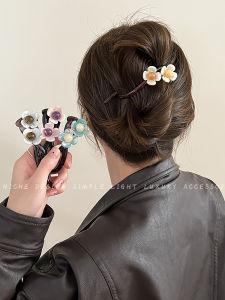 กิ๊บติดผมรูปฉลาม ดอกไม้ สไตล์เกาหลี สำหรับผู้หญิง กิ๊บติดผมแบบเรียบง่ายและสง่างาม ใหม่ล่าสุด 2024 ที่คาดผมด้านหลังศีรษะ