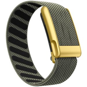 Suitable for WHOOP 5.0/Whoop MG Wristband Strap Nylon Woven Elastic Sports Breathable Replacement Strap Gold Metal Frame