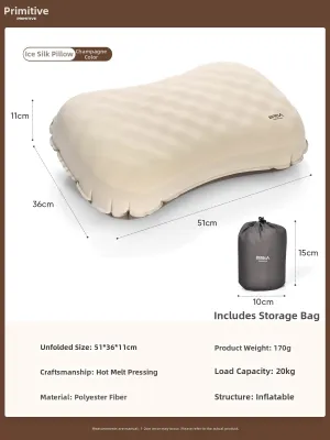 The Primitive | Auto Inflating Portable Pillow for Travel and Camping