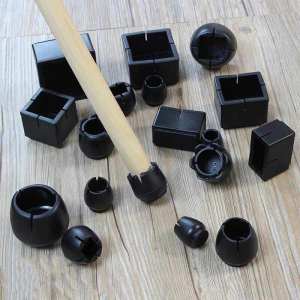 Black Wear-resistant Chair Leg Covers Modern Simple Style Table Chair Foot Pads Stool Leg Covers Home Fabric Tablecloth