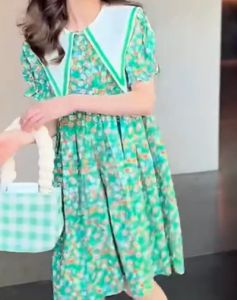 KYII Kids Girls Summer Dress Casual Loose Dress ky22252