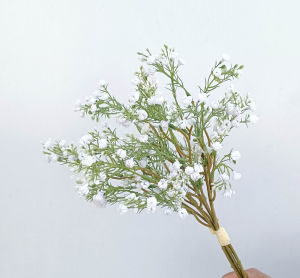 White Gypsophila Bouquet Artificial Flowers Wedding Decorative Bridal Bouquet Accessory Vase Filler Home Scrapbooking Ornament
