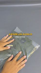 Koko Pria Pakistan Lengan Pendek Simple Bahan Catoon Madinah Size L-3XL JU0140