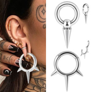 ตุ้มหูสแตนเลสทรงกรวยกลม 1 ชิ้น สำหรับขยายรูเจาะหู จิวเจาะร่างกาย