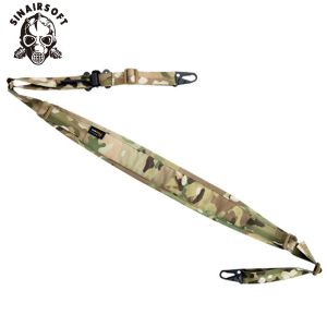 SINAIRSOFT Tactical Camouflage Two-Point Strap Outdoor Adjustable Quick Release Function Lanyard