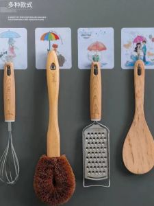 Strong Load Bearing Wall Mounted Hooks for Kitchen Bedroom Bathroom No Drilling Required Sticky Hooks Plastic Material