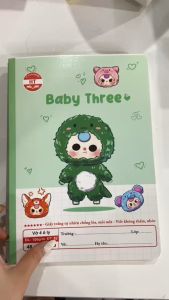 Vở học sinh vở ô ly Baby Three Hưng Thịnh bìa xinh giấy đẹp chống lóa