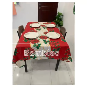 CHRISTMAS TABLE COVER /4s6s8s10seaters/geena fabric tela po eto