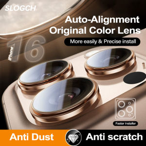Metal Tempered Glass Camera Lens Protector with Installer Kit For iPhone 16 / 15 / 14 / 13 / 12 / 11 Pro Max Plus Mini For iPhone 16 Pro Max Dustproof Glass Lens Film