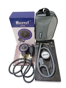 Baxtel APG Purple Ring Aneroid Sphygmomanometer With Gray Stethoscope Deluxe