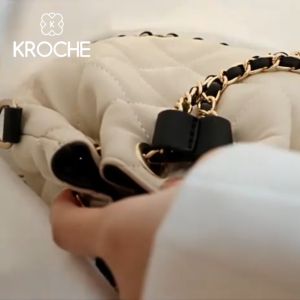 Kroche - Dora Tas Selempang Wanita Model Serut Slingbag Gaya Casual Tali Kombinasi