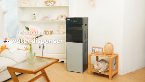 TIXX Water Dispenser Glass Panel Hot and Cold Bottom Load Water Dispenser Automatic Water Pump For Office School Home