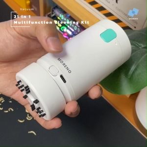 Moreno ชุดอุปกรณ์ทำความสะอาดอเนกประสงค์อัตโนมัติ Automatic Cleaning Kit 21in1 ดูดฝุ่นได้ ชาร์จType-C