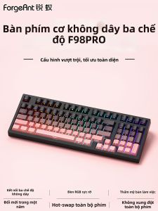 ForgeAnt | Bàn Phím Cơ Không Dây Tri-mode Bluetooth Có Đèn LED RGB