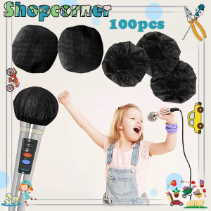 Isi 100 Cover Microphone Non-Woven Sarung Microphone Disposable Sekali Pakai Murah