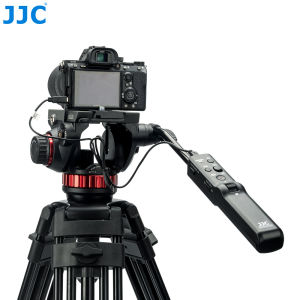 JJC TPR-M1 Multifunction Tripod Pan Bar Remote Controller for Cameras / Camcorder with LANC / Muti Terminal on Manfrotto Tripod 502AH 502A 504HD 509HD 526 Nitrote N8 N12