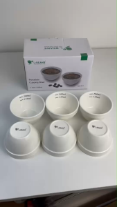 แก้วคัพปิ้งกาแฟเซรามิค(แพ็ค 6 ใบ) 200ml พร้อมสเกล | Professional Coffee Cupping Bowl สำหรับชิมกาแฟ