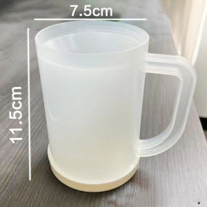 Double Wall Ice Mug Creative Gel Cooling Cup No Condensation for Outdoor Camping Picnic Beer Soda