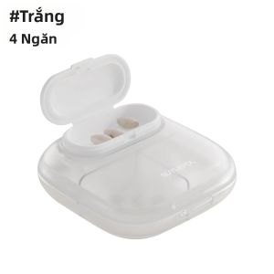 1 Hộp Đựng Thuốc Du Lịch Cầm Tay Nhỏ Gọn 4/6 Ngăn Hộp Đựng Thuốc Hàng Ngày Cho Túi Xách - Hộp Đựng Thuốc Bằng Nhựa Dễ Dàng Quản Lý Thuốc