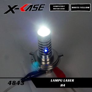LAMPU LED DEPAN H4 2 WARNA PUTIH-KUNING&PUTIH-PUTIH PLUS SENJA BIRU COCOK UNTUK MOTOR &MOBIL