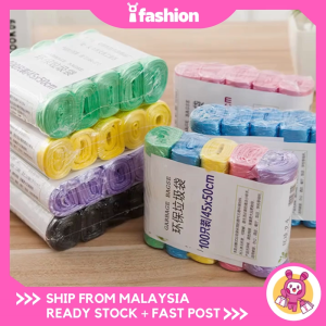 IFASHION 1628 5 roll/100pcs Thick Type Household Disposable Garbage Bag Office Colored Trash Beg Plastik Sampah Dapur