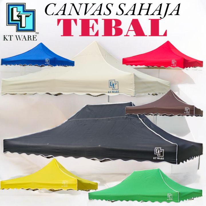 (New) KT WARE 8x8 10x10 Canvas only market canopy / kanvas kanopi / kain kanopi khemah pasar