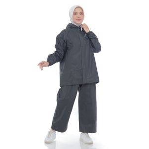 JAS HUJAN DEWASA POLOS STELAN CELANA UNTUK PRIA DAN WANITA RAINCOAT ANTI REMBES
