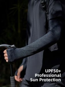 MiiOW | Mens Ice Sleeve Sun Protection UV Protection Loose Cycling Ice Silk Hand Sleeve 2024 New Summer Outdoor Riding Ice Silk Arm Cover