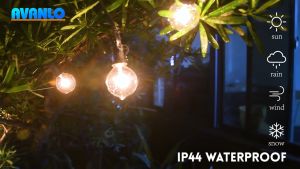 25FT G40 bulbs waterproof outdoor light string with Shatterproof Bulbs Led Heavy-duty Hanging Lights for Backyard Garden Porch Wedding Party