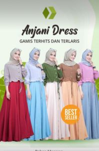 Desain Gamis Anjani Termurah & Dress COD