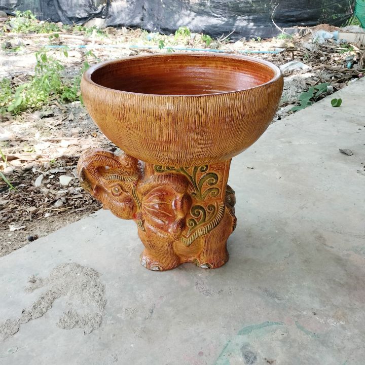 อ่างบัวฐานช้าง อ่างเลี้ยงปลา อ่างน้ำหน้าบ้าน ขนาด 50 ซม.