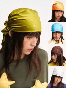 JNXS | Versatile Stars Printed Satin Scarf