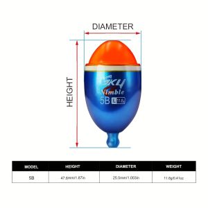 ZYZHE Fishing Float Bobber Quick Replacement to Different Sizes Saltwater or Freshwater Fishing Buoy Ocean Rock Fishing Drift