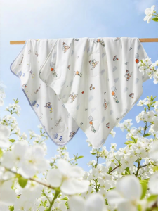 SHI YUE JIE JING | Neonatal Padded Blanket Soft Heavily Padded Autumn and Winter Use