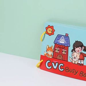 Quiet Book Childrens Early Education Puzzle Map Puzzle Stickers Parent Child Interactive Fun Toys Jelly Stickers Book