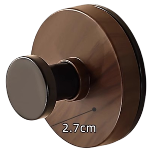Walnut Wood Grain Suction Knob Heavy Duty Adhesive Hook