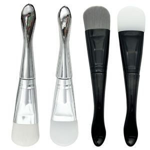 1/2pcs Face Mask Brush Silicone Face Mask Brushes Applicator Reusable Double-Ended Facial Beauty Tool For Cream Lotion Accessory