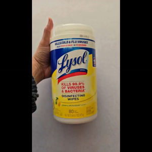 Lysol Wipes in Tub 80 Pulls 473g Lemon & Lime Blossom Scent L2