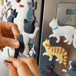 [READY STOCK] Japanese Style Cat Fridge Magnet Hook | Cute & Creative Cartoon Cat Tail Hook