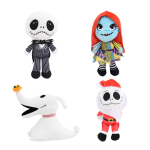 ตุ๊กตาผ้าพลัฌ 20 ซม. จากเรื่อง The Nightmare Before Christmas ตัวละครแซลลี่ แจ็ค สเกลลิงตัน ซีโร่ ของเล่นตุ๊กตาสุนัข ของขวัญสำหรับเด็กชายและเด็กหญิงในวันฮาโลวีนและคริสต์มาส
