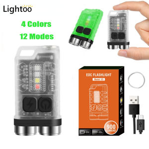 Đèn pin mini 1000000 lumens torchlight mạnh mẽ Đèn pin đèn sạc đèn móc khóa Led tourch ánh sáng đèn lồng chống nước với nam châm đèn flash đỏ đèn UV 12 chế độ ánh sáng siêu sáng đèn Khẩn Cấp Đèn câu cá