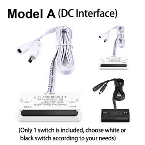 DC12-24V Door Sensor Switch LED Under Cabinet Lights Wardrobe Cupboard Sensor Lights IR Proximity Double Induction Switches