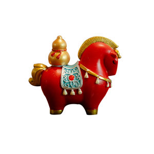 FENGBAI | Tượng Ngựa Gốm Đỏ Trung Quốc