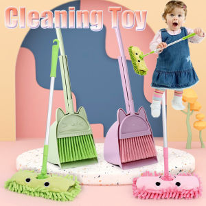 Mini Cleaning Broom Vacuum Cleaner Toy Children Mop Dustpan Set Housework Toy Gift Housekeeping Cleaning Tools for Kids